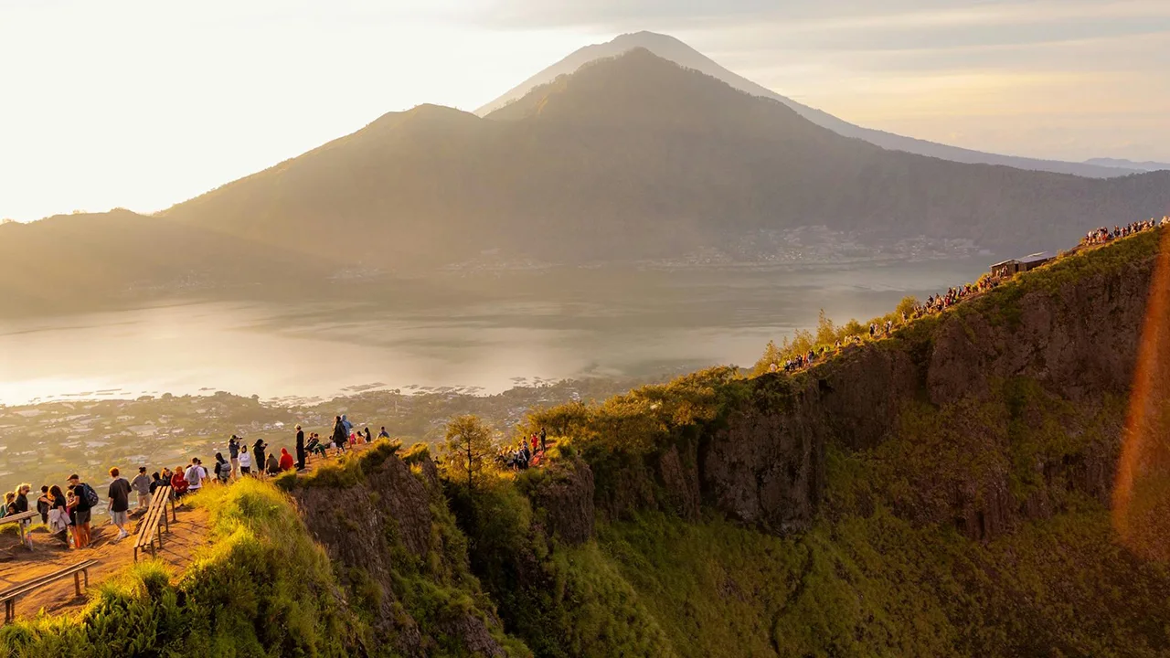 romantic places in bali – mount batur sunrise trek with breathtaking volcano and lake views