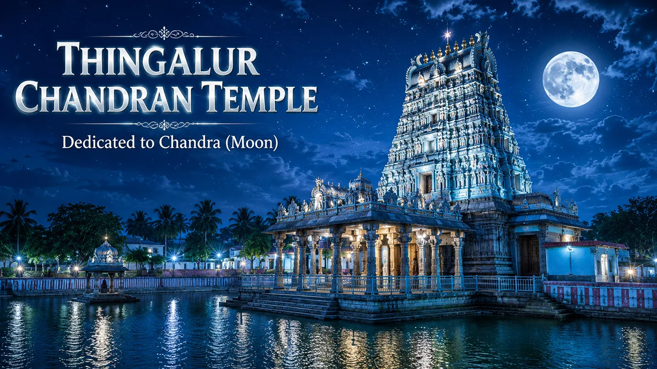 Navagraha Temple Tour Package Tamil Nadu - Thingalur Chandran Temple