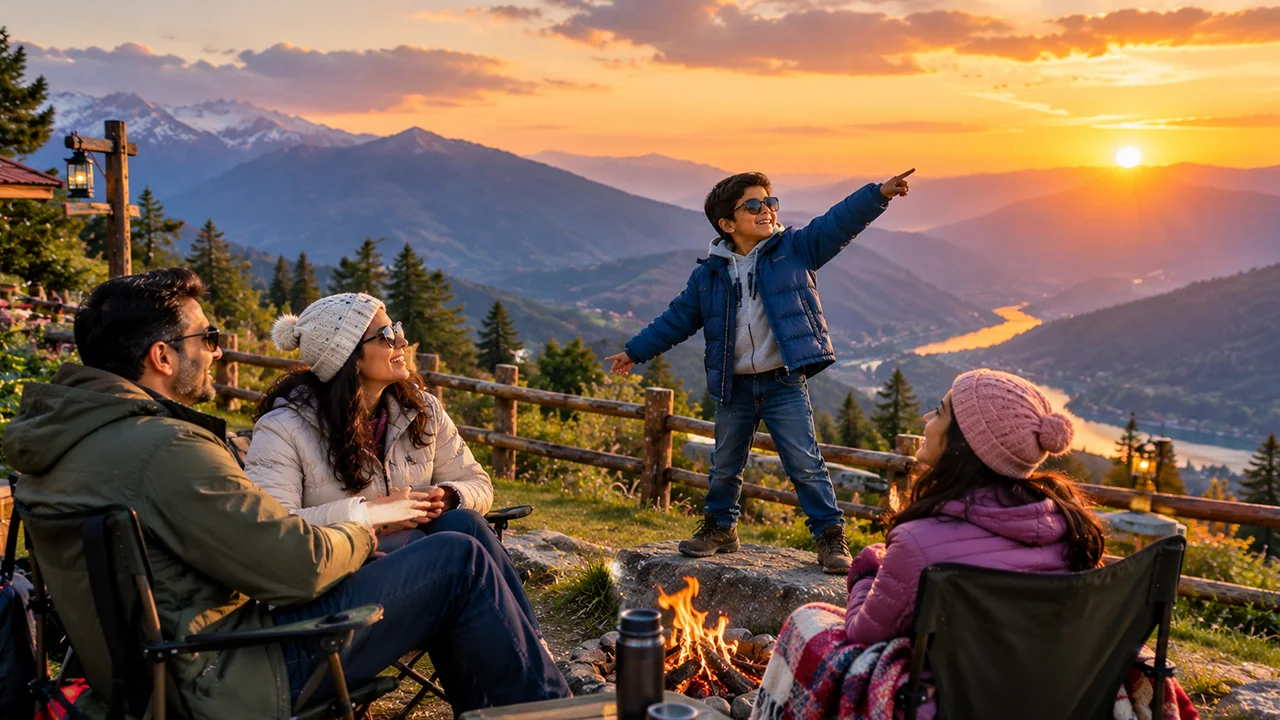 Himachal family holiday with scenic Himalayan views