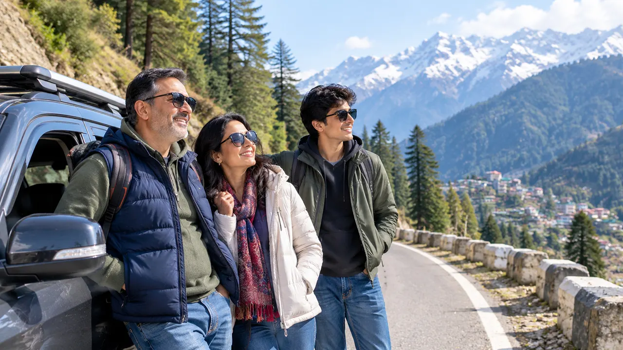 Himachal family itinerary with scenic mountain travel