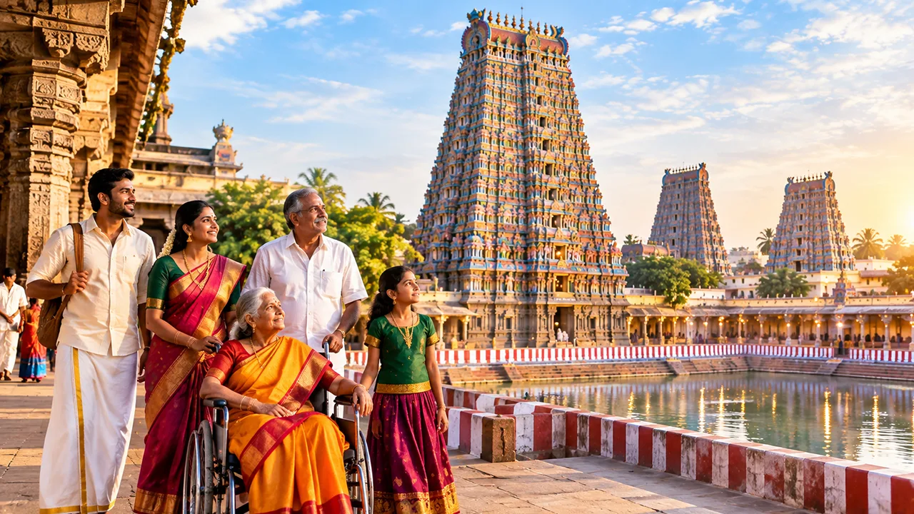 Family Madurai pilgrimage tour with comfortable travel