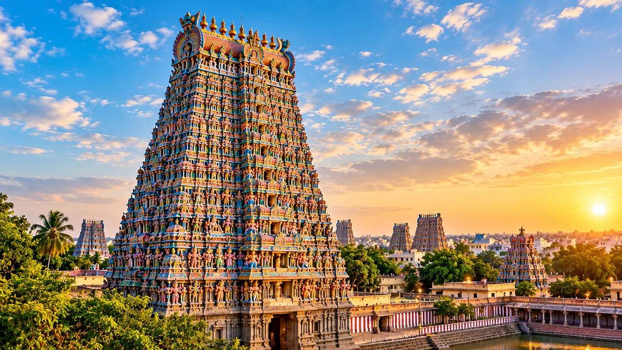 Meenakshi Amman Temple during a Madurai pilgrimage