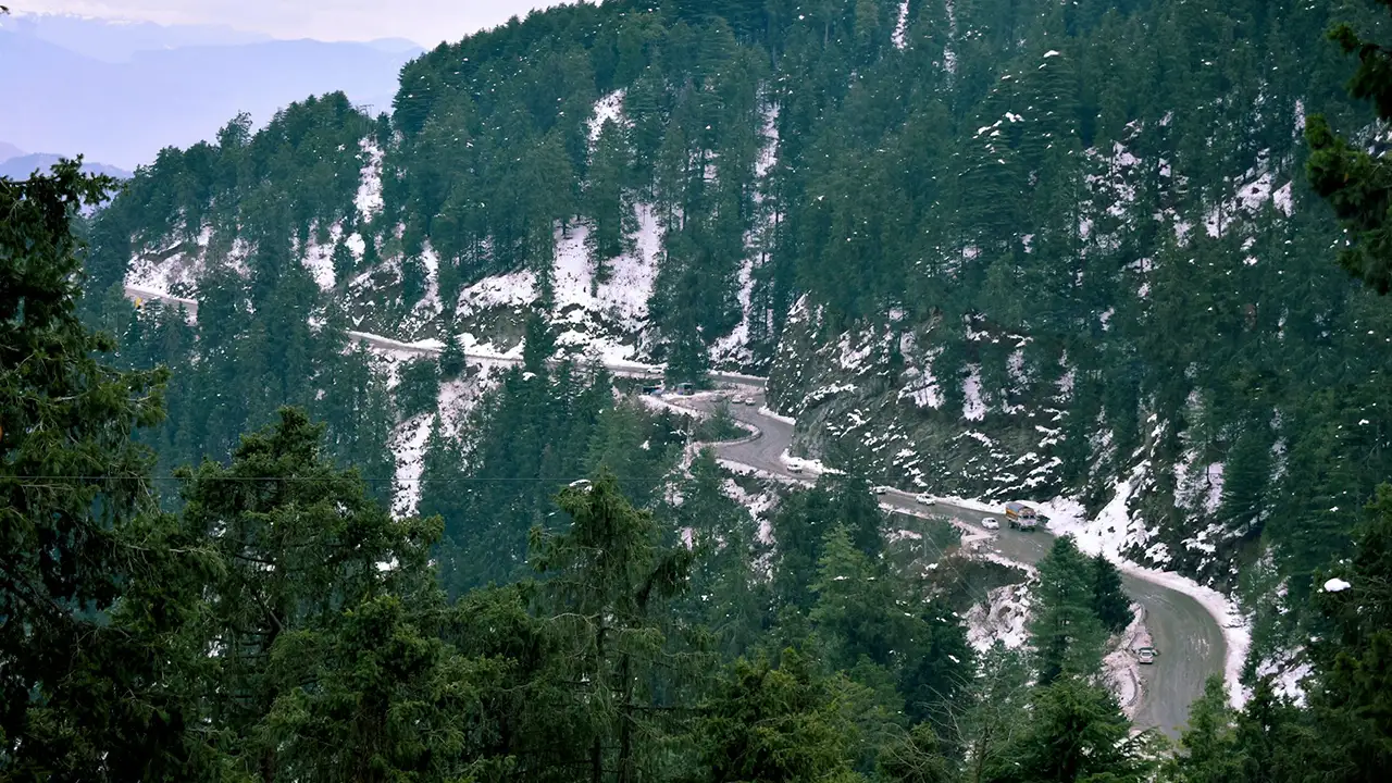 Kufri near Shimla with Himalayan mountain views