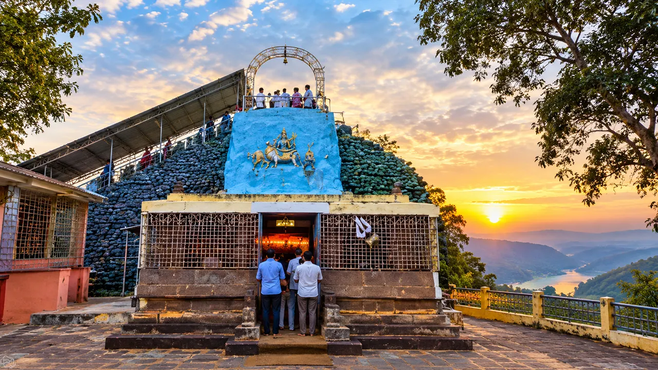 Sikhareswaram hilltop temple near Srisailam