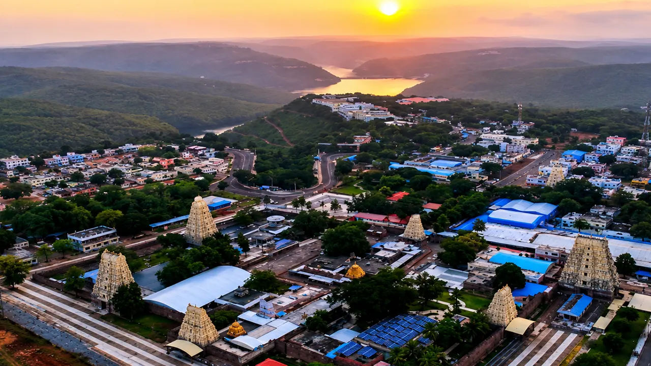 Scenic hills and forest landscape around Srisailam