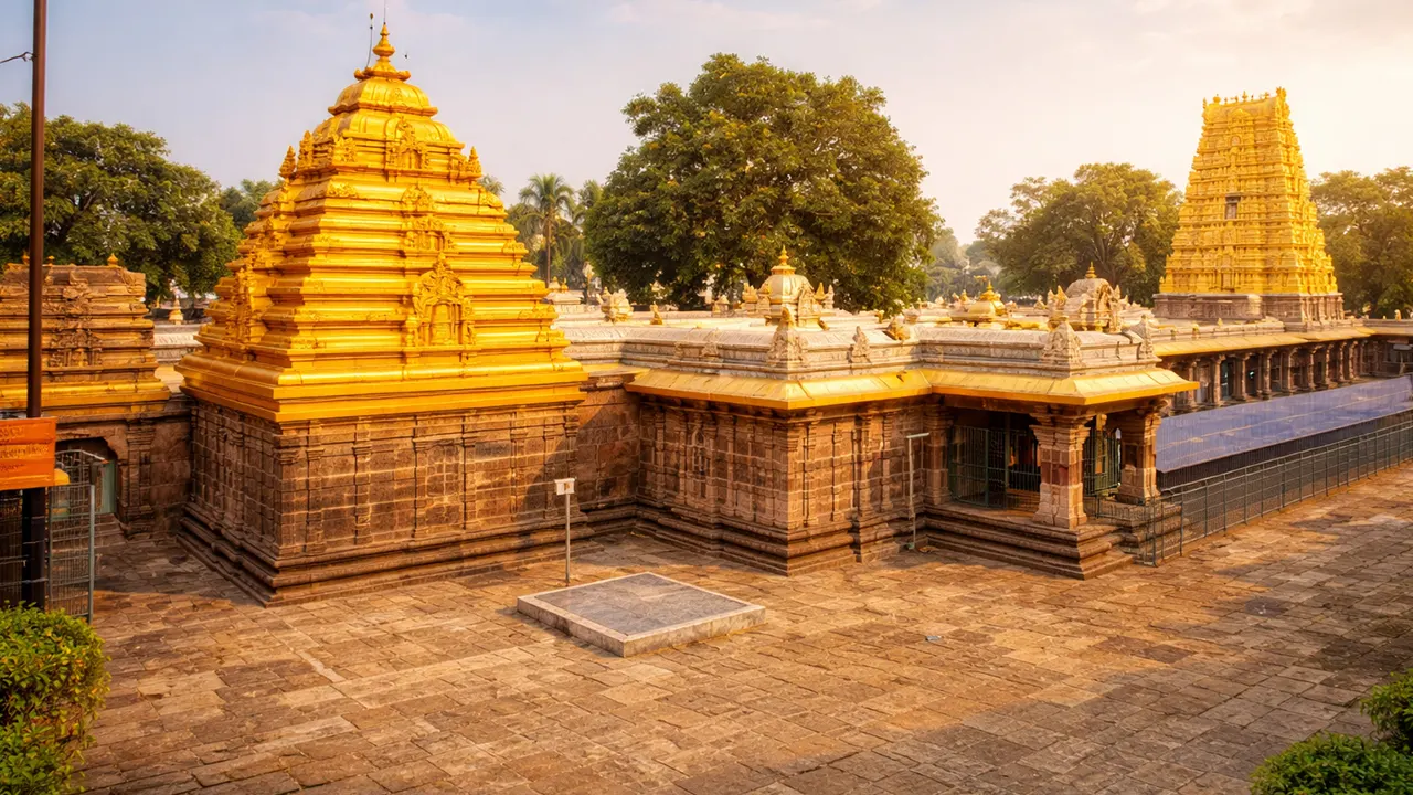 Srisailam Mallikarjuna Temple exterior and entrance