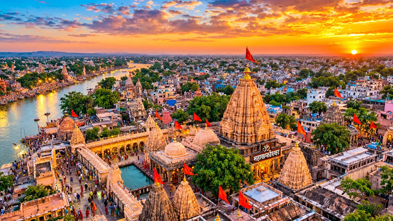 Ujjain city and Mahakaleshwar Temple spiritual landscape