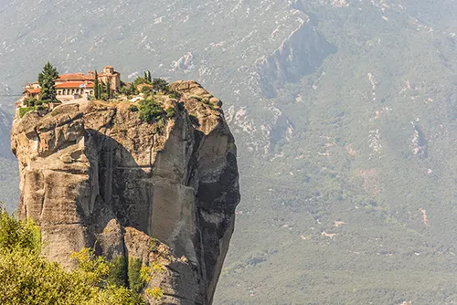 Greece tourism with ancient ruins, islands and Mediterranean beaches