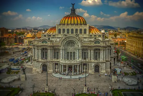 Mexico tourism with beaches, historic landmarks and cultural traditions
