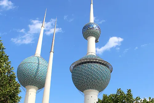 Kuwait Tower tourism with panoramic views and architectural landmark