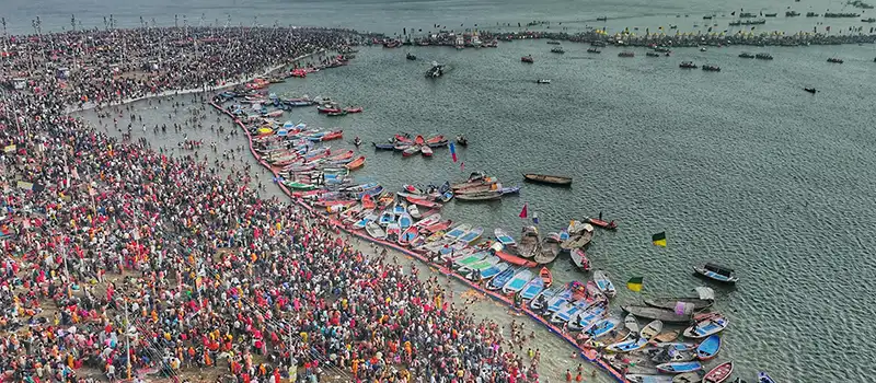<?php echo Magh Mela Deluxe Tent Accommodation with Meals INR8,999 - Book Now Prayagraj ?>