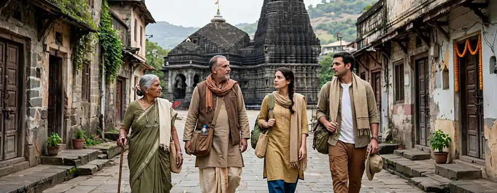 <?php echo Trimbakeshwar Pooja with Pandit assistance for senior devotees ?>