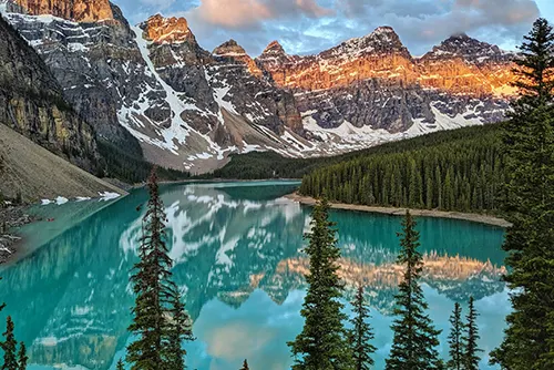 Banff National Park lakes mountains Canada scenic nature tourism travel destination