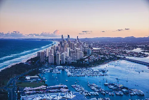 Gold Coast Australia beaches surfing nightlife tourism travel destination