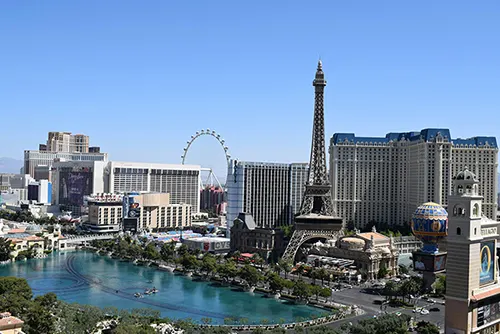 Las Vegas Strip casinos nightlife entertainment tourism travel destination USA