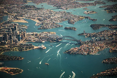 Sydney Opera House harbor tourism travel destination Australia
