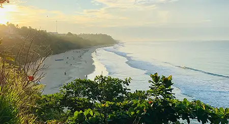 Varkala Kerala cliff beach tour offering ocean views, spiritual vibes, and peaceful holiday travel