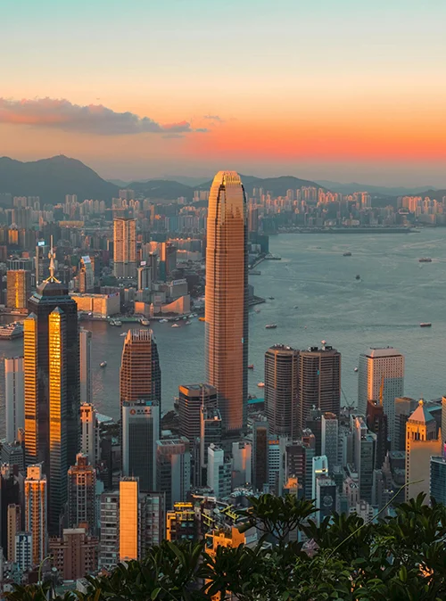 Hong Kong holiday covering renowned attractions, skyline icons, and harbor landmarks