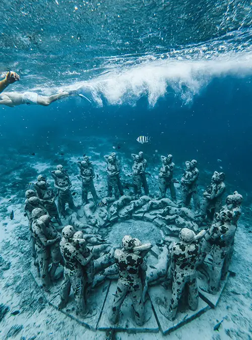 Bali snorkeling tour exploring vibrant coral reefs marine life and tropical island travel