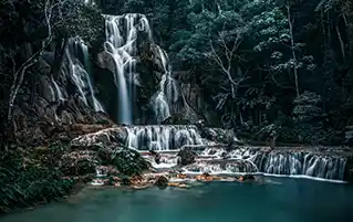 Laos tour package covering Vientiane, Vang Vieng, and Luang Prabang highlights