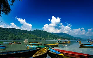 Nepal scenic tour featuring Kathmandu heritage sites and Pokhara lakeside travel experience