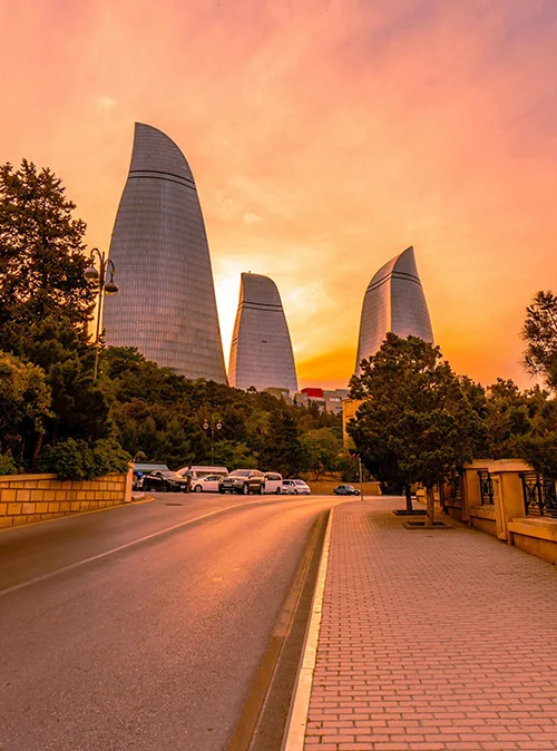 Azerbaijan heritage tour featuring ancient fire temples and burning mountain attractions