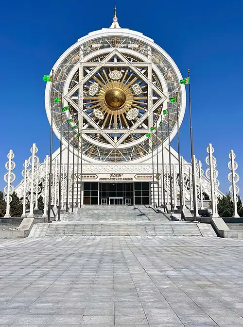 Tourism guide featuring Turkmenistan's iconic landmarks monuments and must visit attractions