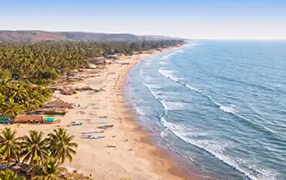 Goa holiday package with leisure beaches and scenic waterfalls travel experience