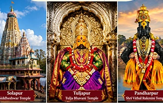 Maharashtra spiritual tour package covering Solapur Tuljapur and Pandharpur with sacred temple visits and devotional pilgrimage experience.