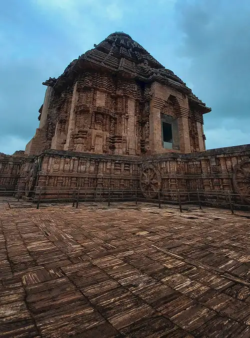 Iconic Konark Sun Temple represents Odisha heritage tourism and historic travel attraction