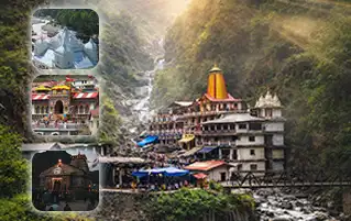 Uttarakhand Char Dham helicopter tour covering Yamunotri Gangotri Kedarnath Badrinath pilgrimage journey