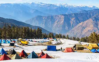 Uttarakhand adventure trip to Kedarkantha trek via Sankri with scenic Mussoorie travel
