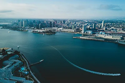 San Diego, California’s coastal city known for beaches, parks, and sunny weather.